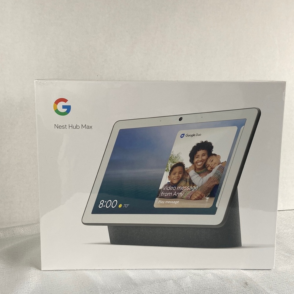 Google Nest Hub Max, smart, speaker, charcoal, new Factory seal